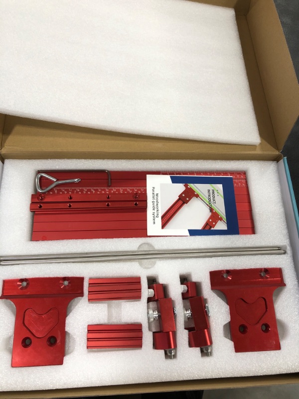 Photo 1 of 2024 Upgrade Parallel Rail Guide System, Aluminium Alloy Circular Saw Track Set Fixed Guide Rail Bracket Auxiliary Tools T-Slot T-Track Miter Track Jig Fixture Slot Router for Woodworking Workbench