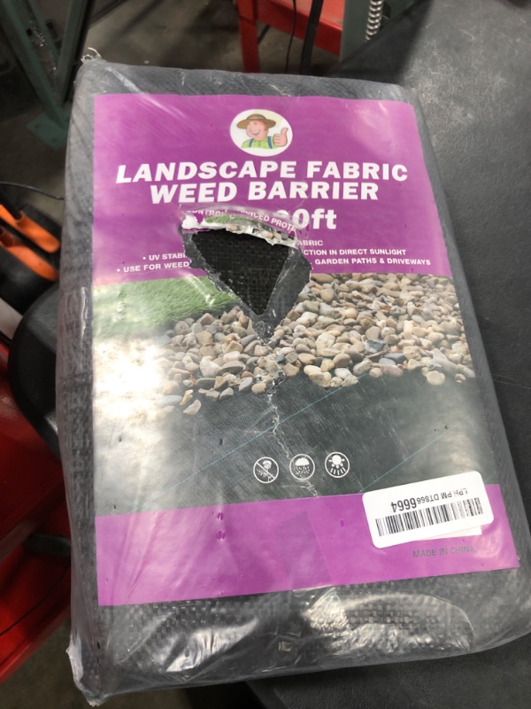Photo 1 of GDNaid 3ftx100ft Weed Barrier Landscape Fabric Heavy Duty, 3.2oz Weed Barrier Fabric, Easy Setup Woven Garden Landscaping Fabric