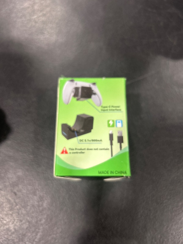 Photo 1 of PS5 DualSense Edge Controller Charger Dock Wall Mount with LED Indicator,Easy Access Self-Adhesive Side Charge PS5 Pro/Slim Controllers on Wall Desk Console Mounting, USB Fast Charging Station,Black