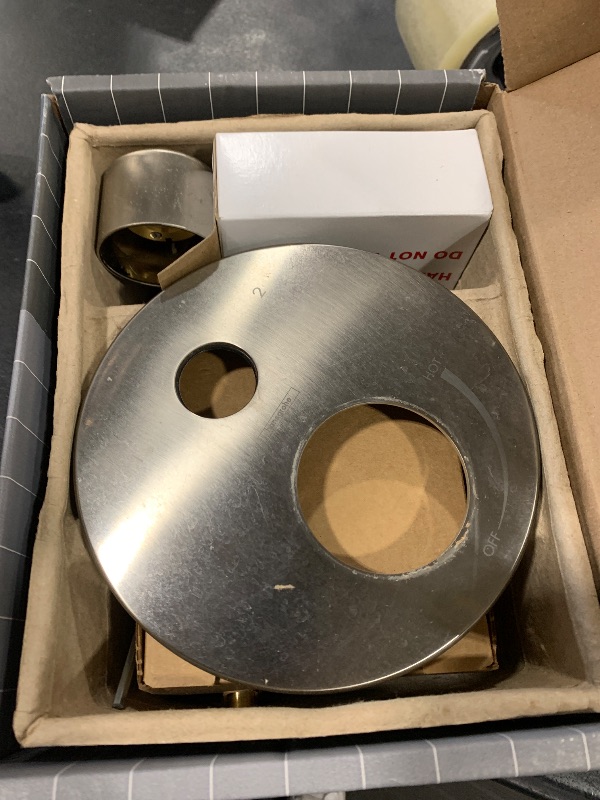 Photo 1 of hansgrohe Ecostat Modern Minimalist Easy Control 2-Handle Pressure Balance Shower Valve Trim with Diverter in Brushed Nickel, 04447820