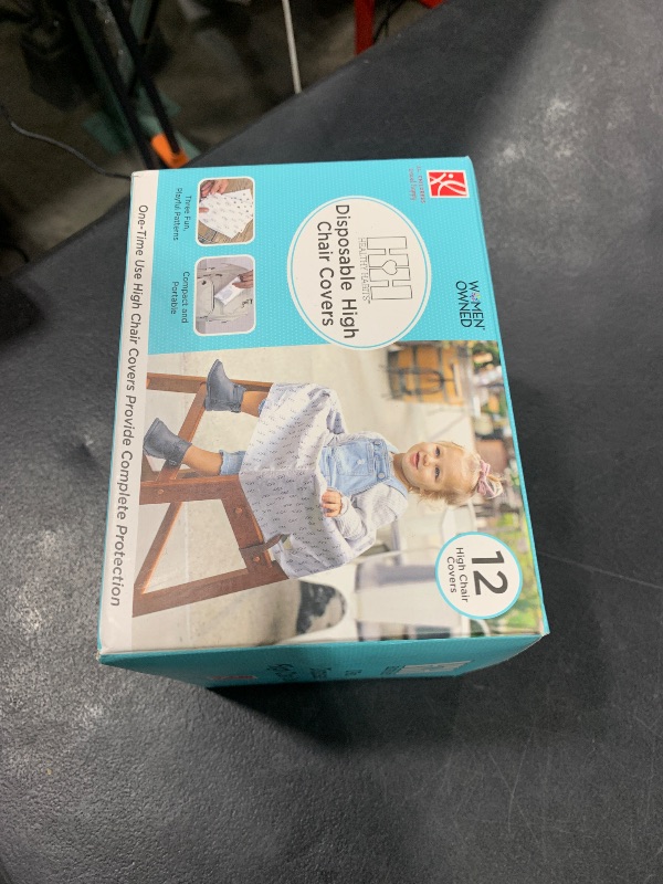 Photo 1 of J.L. Childress Healthy Habits Disposable Restaurant High Chair Covers - 12 Count - Individually Wrapped Baby Seat Covers - Covers All Surfaces - Stars/Hearts/Arrows