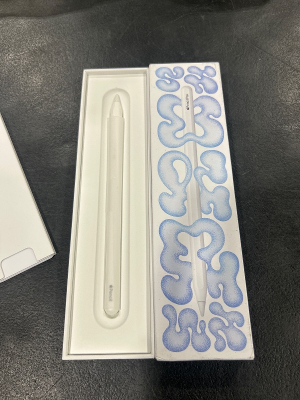 Photo 1 of Apple Pencil Pro: Latest Model - Device Compatibility Check Required - Pixel-Perfect Precision, Tilt and Pressure Sensitivity, Perfect for Note-Taking, Drawing, and Art. Charges and Pairs Magnetically