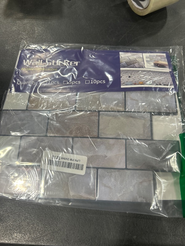 Photo 1 of Uoisaiko 5 Sheets Peel and Stick Tile Backsplash for Kitchen Wall Tile, Self Adhesive Brick Backsplash Subway Tiles Backsplash, Stick on Tiles Kitchen Backsplash 10"x10.6"