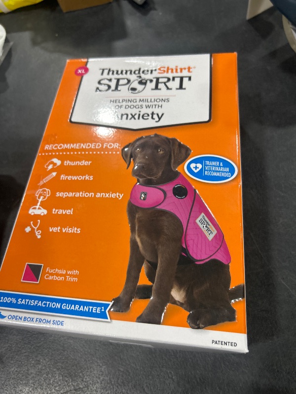 Photo 1 of ThunderShirt for Dogs, X Large, Fuchsia Sport - Dog Anxiety Relief Calming Vest