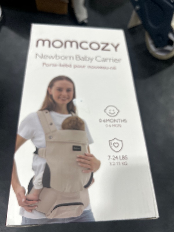 Photo 1 of Momcozy Newborn Baby Carrier - Ergonomic, Cozy and Lightweight Carrier for 7-24lbs, Adjustable Neck Support with Sunshield, Breathable Airmesh Perfect for Summer Outing, Light Purple