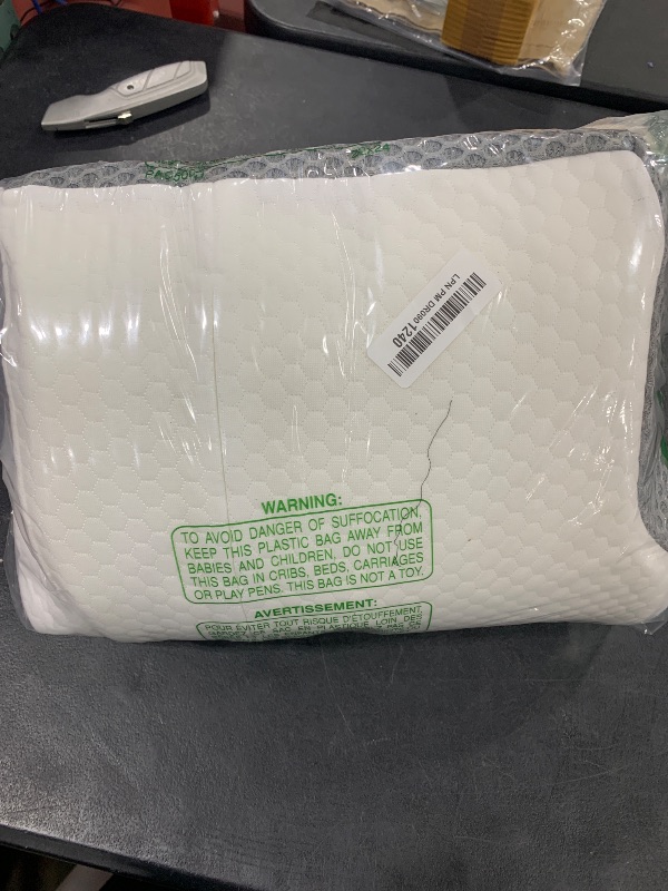 Photo 1 of Sleep Doctor Approved Cervical Neck Pillow for Sleeping, Ergonomic Contour Side Sleeper Pillows for Adults, Cooling Orthopedic Pillow for Pain Relief Support, Memory Foam Pillows Back Stomach Sleepers