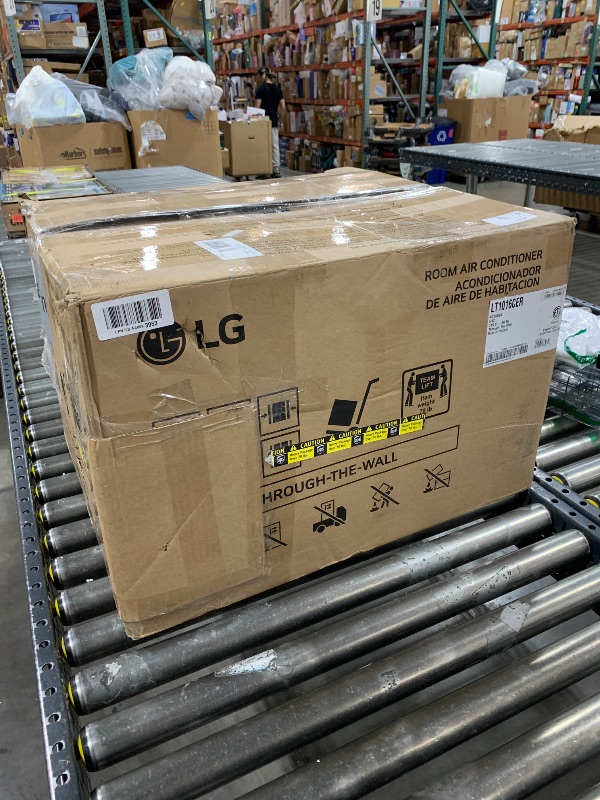 Photo 1 of LG 10,000 BTU Through the Wall Air Conditioner, 115V, Cools up to 440 Sq. Ft. for Bedroom, Living Room, Apartment, with Remote, 3 Cool & Fan Speeds, Wall AC Unit, White