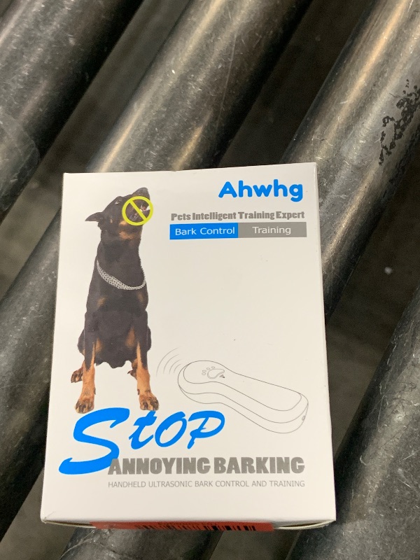 Photo 1 of Ahwhg New Anti Barking Device,Dog Barking Control Devices,Rechargeable Ultrasonic Dog Bark Deterrent up to 16.4 Ft Effective Control Range Safe for Human & Dogs Portable Indoor & Outdoor(Blue)