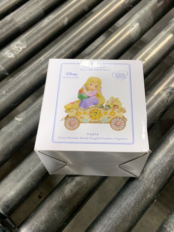 Photo 1 of Precious Moments Disney Showcase Collection Resin Figurine, Age 7 Birthday Gift, Disney Birthday Parade Rapunzel Figurine, 114424