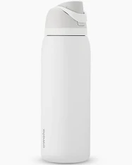 Photo 1 of Owala white and brown 18oz FreeSip Twist water bottle