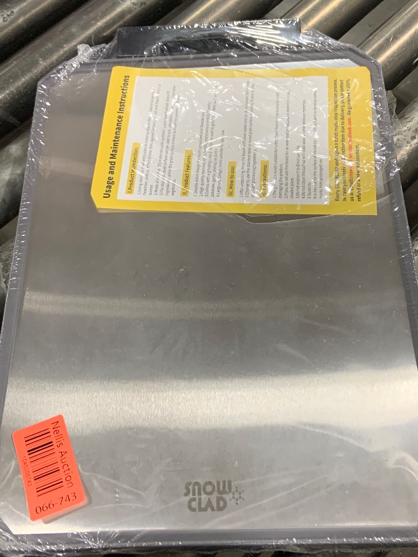 Photo 1 of SNOWCLAD Stainless Steel Cutting Board,Double Sided Steel Cutting Board for kitchen,Stainless Steel/Wheat straw pp Large Cutting Board for meat,Dishwasher Safe,non toxic Chopping Board,16 * 11 Inch
