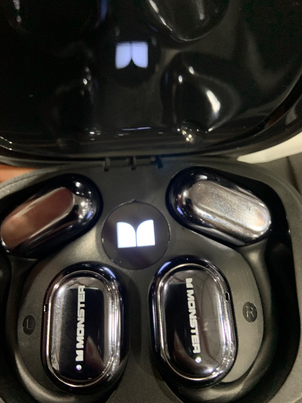 Photo 1 of Monster Open Free AC100 Open Ear Headphones, Bluetooth 5.3 Wireless Headphones with Earhooks, Immersive Stereo Sound by Dual Large Driver, Clear Talk, 30H Playtime,Waterproof Sport Earbuds for Running