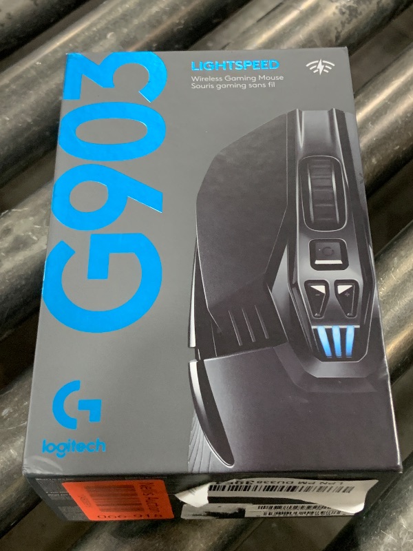 Photo 1 of Logitech G903 LIGHTSPEED Wireless Gaming Mouse W/ Hero 25K Sensor, PowerPlay Compatible, 140+ Hour with Rechargeable Battery and Lightsync RGB, Ambidextrous, 107G+10G optional, 25,600 DPI, Black