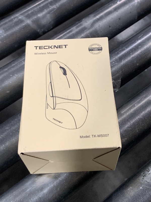 Photo 1 of TECKNET Ergonomic Mouse, Rechargeable Vertical Ergo Mouse Wireless 800-4800 Levels 5 Adjustable DPI, Silent 2.4GHz Optical Carpal Tunnel Mouse for Right Hand, USB Wireless Mice for Laptop, PC