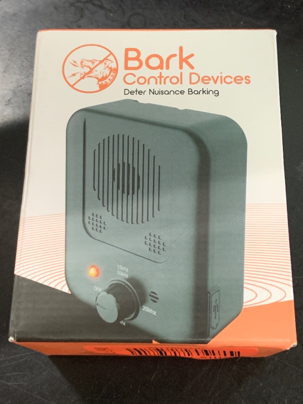 Photo 1 of Anti Barking Device, Dog Barking Control Device with 3 Modes, Ultrasonic Dog Barking Deterrent Devices Indoor & Outdoor, Safe & Humane Dog Silencer, Bark Box Stop Neighbors Dog from Barking


