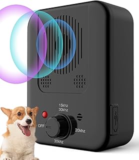 Photo 1 of Anti Barking Device, Dog Barking Control Device with 3 Modes, Ultrasonic Dog Barking Deterrent Devices Indoor & Outdoor, Safe & Humane Dog Silencer, Bark Box Stop Neighbors Dog from Barking


