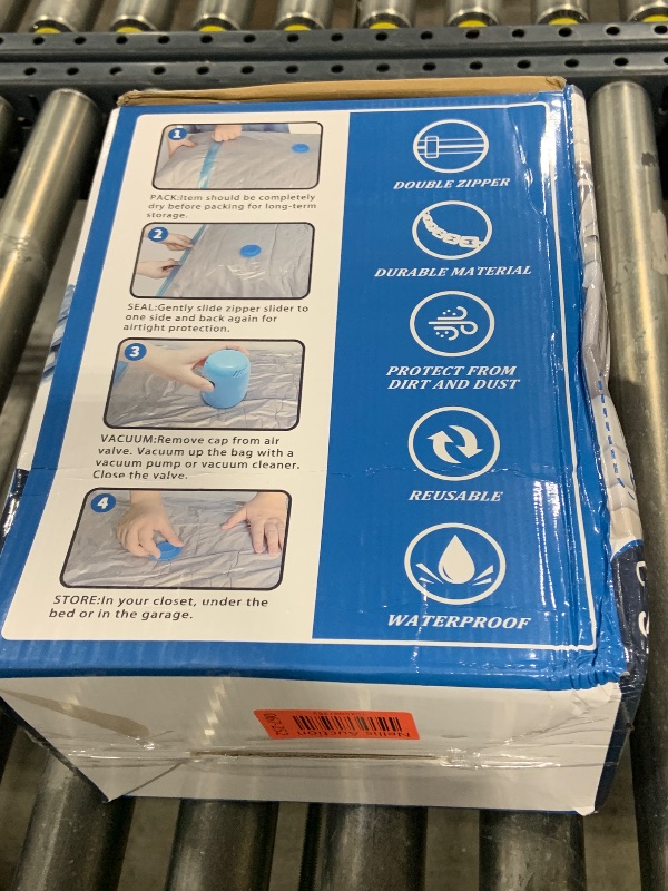 Photo 1 of Vacuum Storage Bags with Electric Air Pump,16 Pack (8 Jumbo,8 Large Bags) Zip Seal Space Saver Bag for Travel Clothes,Blanket,Duvets,Pillows,Comforters