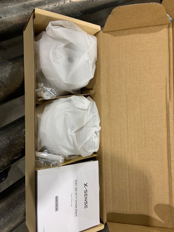 Photo 1 of X-Sense Smart Smoke Detector Fire Alarm with Replaceable Battery, Wi-Fi Smoke Detector, Real-Time App Notifications, XS01-WX, 3-Pack