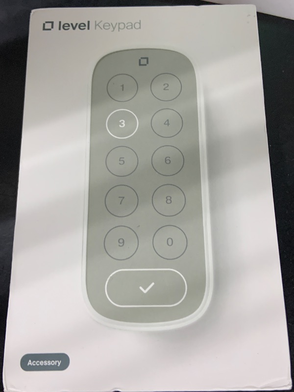 Photo 1 of Level Keypad - Compatible with Any Level Lock or Bolt - Weatherproof with LED Backlight - Bluetooth-Enabled Door Lock Accessory for Keyless Entry (White)
