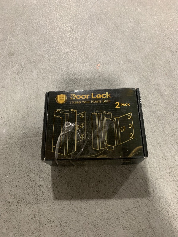 Photo 1 of Home Security Door Lock Door Reinforcement Lock Door Locks for Kids Safety Flip Door Lock Latch Childproof Night Lock Door Security Front Door Child Safety Lock (2, Silver)