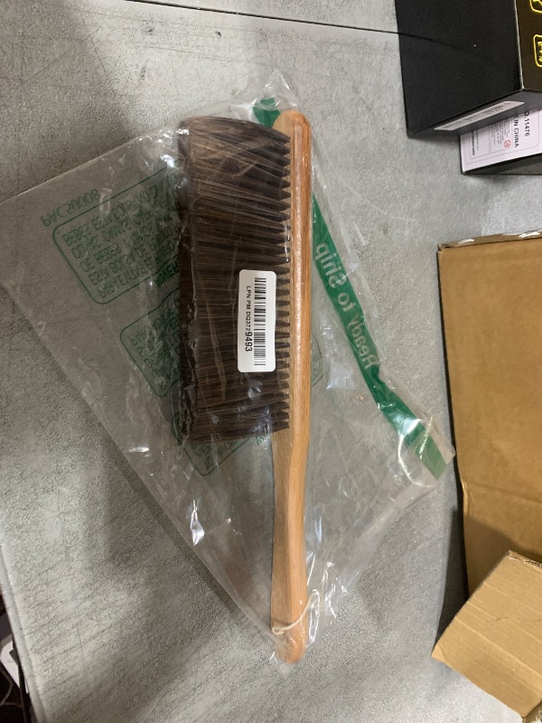 Photo 1 of Hand Broom, Dust Brush, Horse Hair Brush with Wood Handle, Duster for Counter, Bench, Car, Furniture, Bed, Woodworking Cleaning