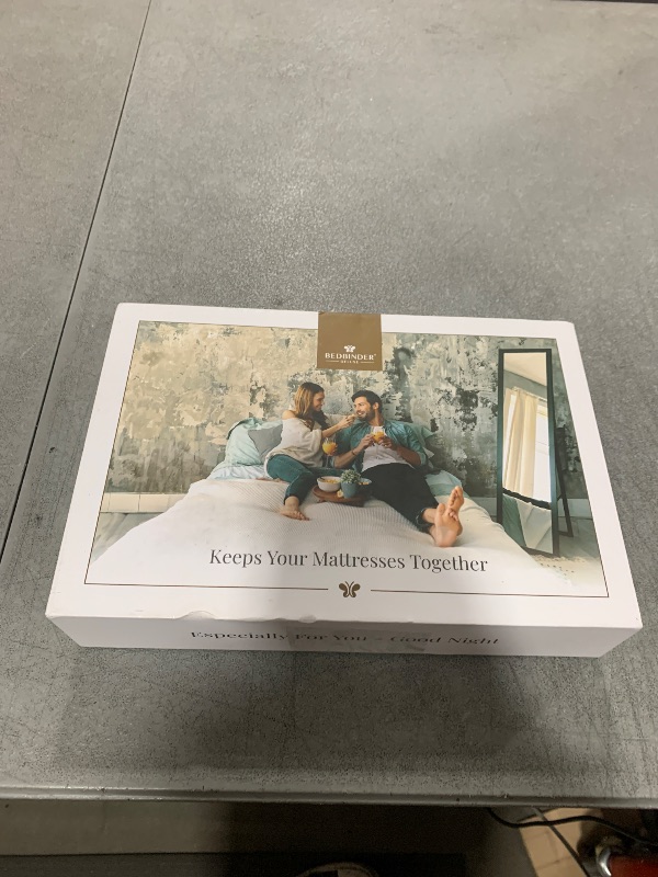 Photo 1 of Bedbinder Bed Bridge Twin to King Converter Kit - Adjustable Split King Gap Filler Mattress Connector for Couples, Transforms 2 Twins Into 1 King Bed in Seconds with No Tools, Fits All Mattress Types