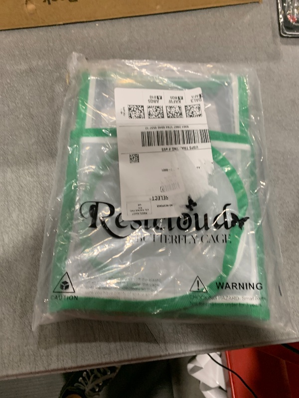 Photo 1 of Small Butterfly Habitat, Insect Mesh Cage, Caterpillar Enclosure, Critter Cage, Bug Terrarium Portable Carry Handle Easy to Observe 8 x 8 x 8 Inches