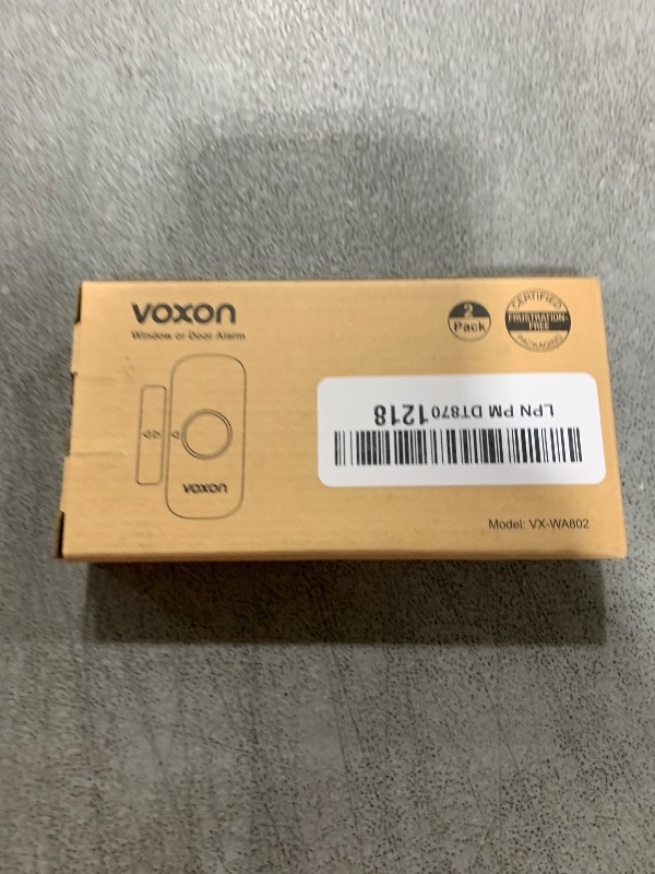 Photo 1 of Door Alarms for Kids Safety, VOXON Window Alarm Door Alarm for Home Security Personal Security Window Alarms Sensor Burglar Door Alarm for Pool, Cars, Sheds, Caravans DIY Kit Pack of 2