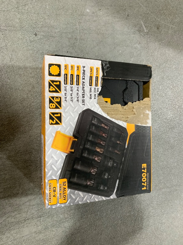 Photo 1 of 13-Piece XZN Triple Square Spline Bit Impact Socket Set - Premium S2 Steel European Style M4 - M18 with Socket Adapters, 1/4”, 3/8” and 1/2” Drive | Professional Mechanic Garage Tools