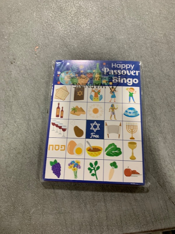 Photo 1 of ViLeo Passover Games for Kids Passover Bingo Passover Party Games with 24 Passover Players Cards Passover Games for Adults Activities Supplies Favors Decorations