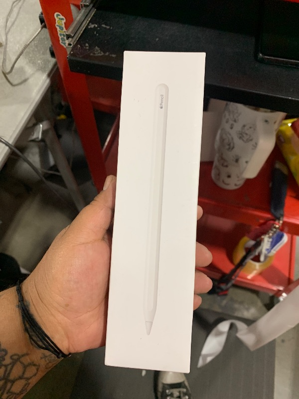 Photo 1 of Apple Pencil (2nd Generation): Device Compatibility Check Required - Pixel-Perfect Precision, Perfect for Note-Taking, Drawing, and Signing documents. Attaches, Charges, and Pairs magnetically.