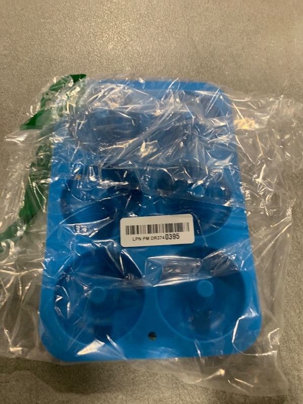 Photo 1 of Aichoof Silicone Donut Mold for 6 Doughnuts, Set of 2. Food Grade LFGB Silicone Bagels Baking Pan, Non-Stick, Dishwasher Safe, Heat Resistant and Microwave Safe(Blue)