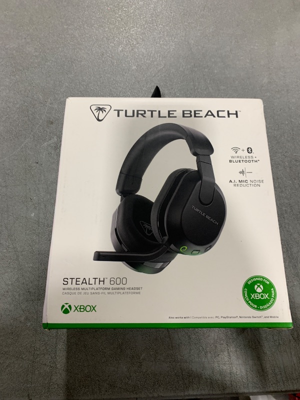 Photo 1 of Turtle Beach Stealth 600 Wireless Multiplatform Amplified Gaming Headset for Xbox Series X|S, Xbox One, PC, PS5, PS4, & Mobile – Bluetooth, 80-Hr Battery, Noise-Cancelling Mic – Black