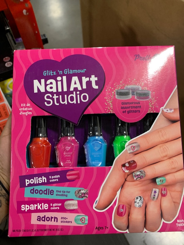 Photo 1 of Nail Art Studio for Girls - Easter Gift - Nail Polish Kit for Kids Ages 7-12 Years Old - Girl Gifts Ideas - Gift Set - Girly Stuff - Polish, Pens, Glitter, Stickers, Gems, Filer - 8 9 10 11 12 Year