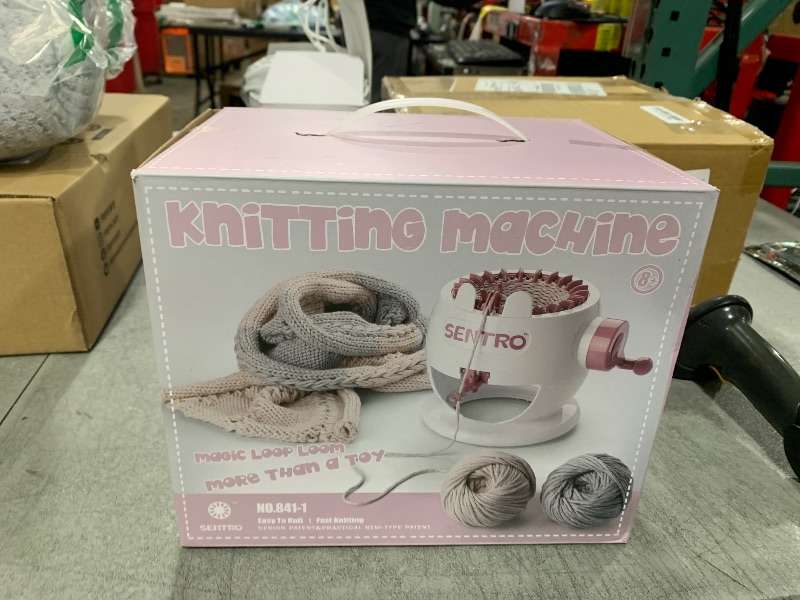 Photo 1 of SENTRO 22 Needles Knitting Machine,Smart Weaving Loom,DIY Board Rotating Machines for Adults and Kids