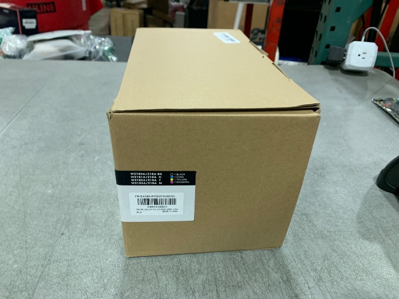 Photo 1 of 218A 218X (Need CHIP) Toner Cartridge Replacement for HP 218 A for HP218A 218X Compatible with Color Laserjet Pro 3201dw MFP 3301 Series (W2180A W2181A W2182A W2183A - 4 Pack)