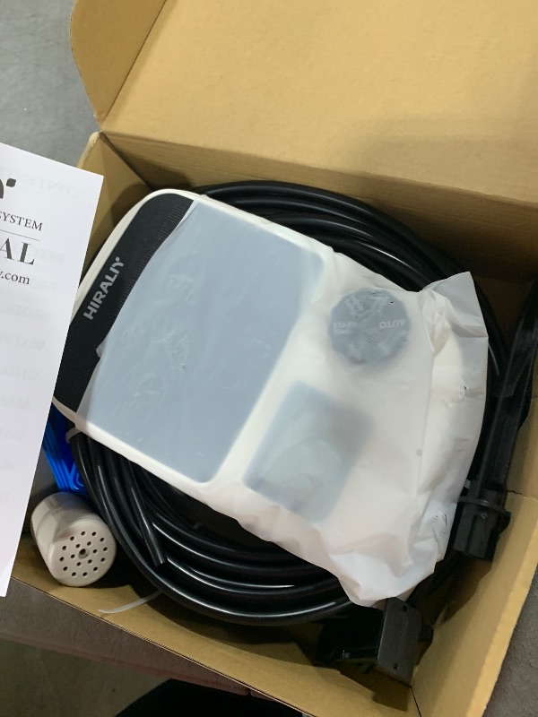 Photo 1 of HIRALIY Solar Automatic Drip Irrigation System, Solar Powered Watering Device with Timer for Pots Plants, Drip Emitter Stake, with USB Port, for Indoor Irrigation Kit