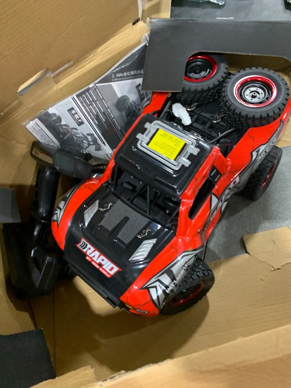 Photo 1 of YIKESHU RC Truck 1/14 Scale RC Car 4x4 High Speed Remote Control Truck Off Road 50 KM/H All Terrain Crawler RC Buggy RTR 390 Motor Full Proportional 3 Throttle Rate Hobby Grade Toy Adult