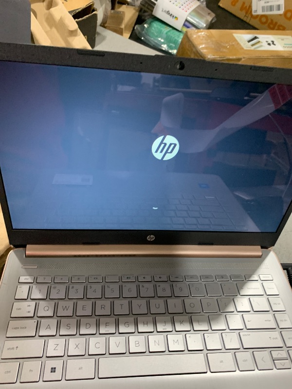 Photo 1 of HP 14 Laptop, Intel Celeron N4020, 4 GB RAM, 64 GB Storage, 14-inch HD Touchscreen, Windows 11 Home, Thin & Portable, 4K Graphics, One Year of Microsoft 365 (14-dq0070nr, 2021, Pale Rose Gold)