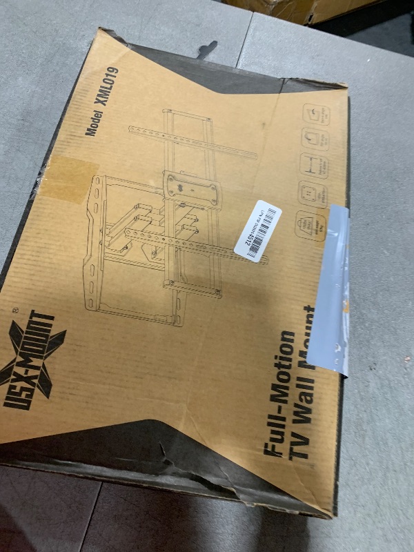 Photo 1 of USX Mount Full Motion TV Wall Mount for 42-85 inch, TV Mount Swivel and Tilt,Wall Mount Bracket with Dual Articulating Arms Up to 132lbs, VESA 600x400mm, 16" Wood Studs, UL Listed XML019