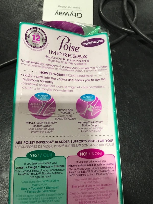 Photo 1 of Poise Impressa Incontinence Bladder Support for Women, Bladder Control, Size 3, 8 Count (Packaging May Vary)LPNPMDW4478723

