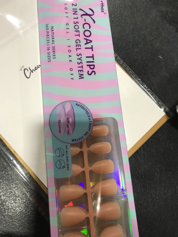 Photo 1 of BTArtbox Short Almond Gel Nail Tips - Soft Gel XCOATTIPS Natural Press On Nails, Pre-colored Gel Nails Full Cover Fake Nails Nude for for Daily Nail Art