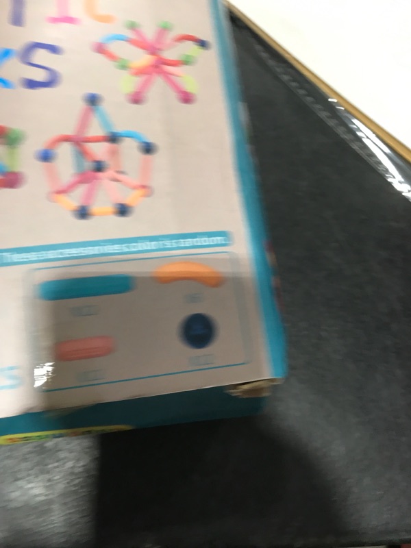 Photo 1 of COUOMOXA Magnetic Building Blocks for Kids: 3 4 5 6 7 8+ Years Old STEM Educational Learning Toys for Boys Girls - Age 3+ Montessori Indoor Preschool Game for Toddlers