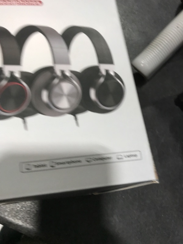 Photo 1 of Over Ear Headphones Wired with Microphone - Noise Isolating Corded Headphones with Protein Leather Ear Cushions for Teens Adults,Fordable Head phones with Golded 3.5 mm Jack for Laptop Computer Tablet