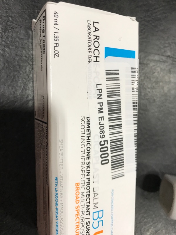 Photo 1 of La Roche Posay Cicaplast Balm B5 UV SPF 50, Vitamin B5 + Shea Butter + Tribioma + Madecassoside + Zinc Oxide Sunscreen, Post Treatment Skin Protectant With SPF, Multi-Purpose Cream For Dry Skin