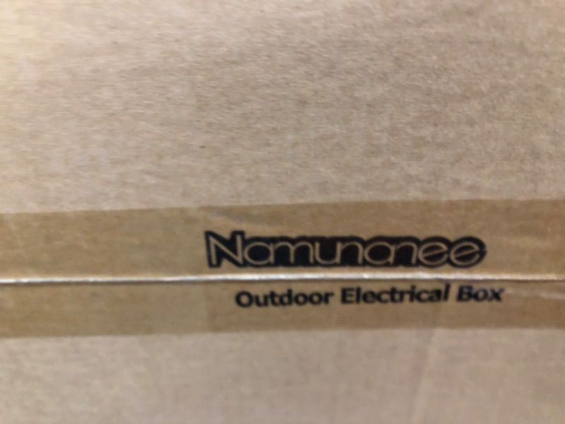 Photo 1 of Namunanee Outdoor Electrical Junction Box with High Power Outlet, ABS Water Resistant Enclosure with Internal Mounting Panel & Hinged Cover (16" H* 12" L* 4" W)