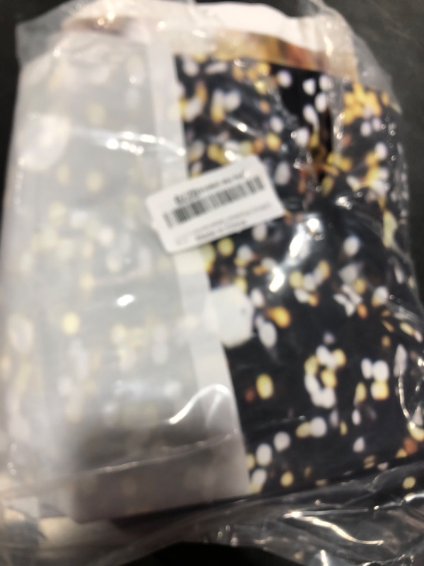 Photo 1 of SJOLOON Black and Gold Backdrop Gold Spots Backdrop Vinyl Photography Backdrop Vintage Background for Family Birthday Party Newborn Studio Props 11547(8x8FT)