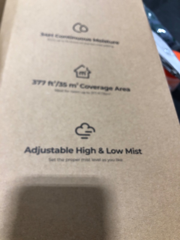 Photo 1 of Homvana Humidifiers for Bedroom Home, 3.6 L Cool Mist Top-Fill 34H Super Long Time, Quiet 16dB, Baby Humidifier, Oil Diffuser for Large Room, Plants, Nursery, Office BPA FREE, 7 Color Light Ultrasonic