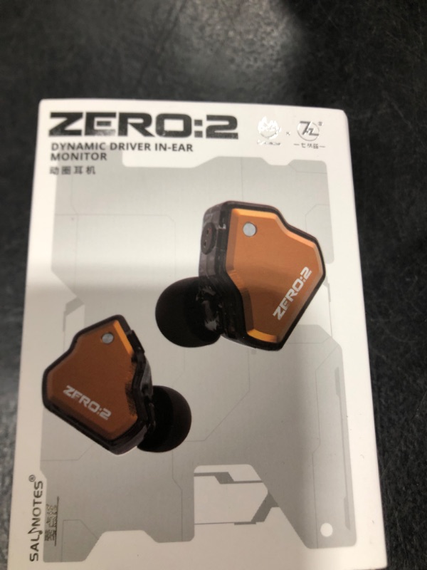 Photo 1 of Linsoul 7Hz x Crinacle Zero:2 in Ear Monitor, Updated 10mm Dynamic Driver IEM, Wired Earbuds Earphones, Gaming Earbuds, with OFC IEM Cable for Musician (Orange)