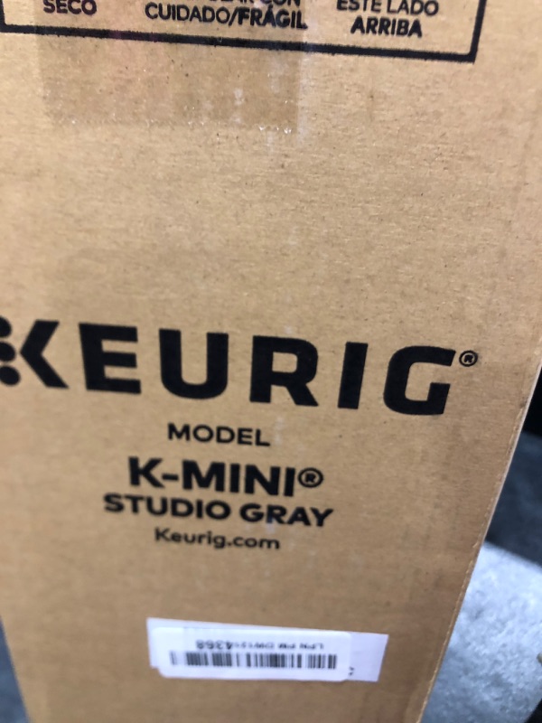 Photo 1 of Keurig K-Mini Single Serve K-Cup Pod Coffee Maker, 6 to 12oz Brew size, with Cord Storage, Perfect for Small Spaces, Studio Gray